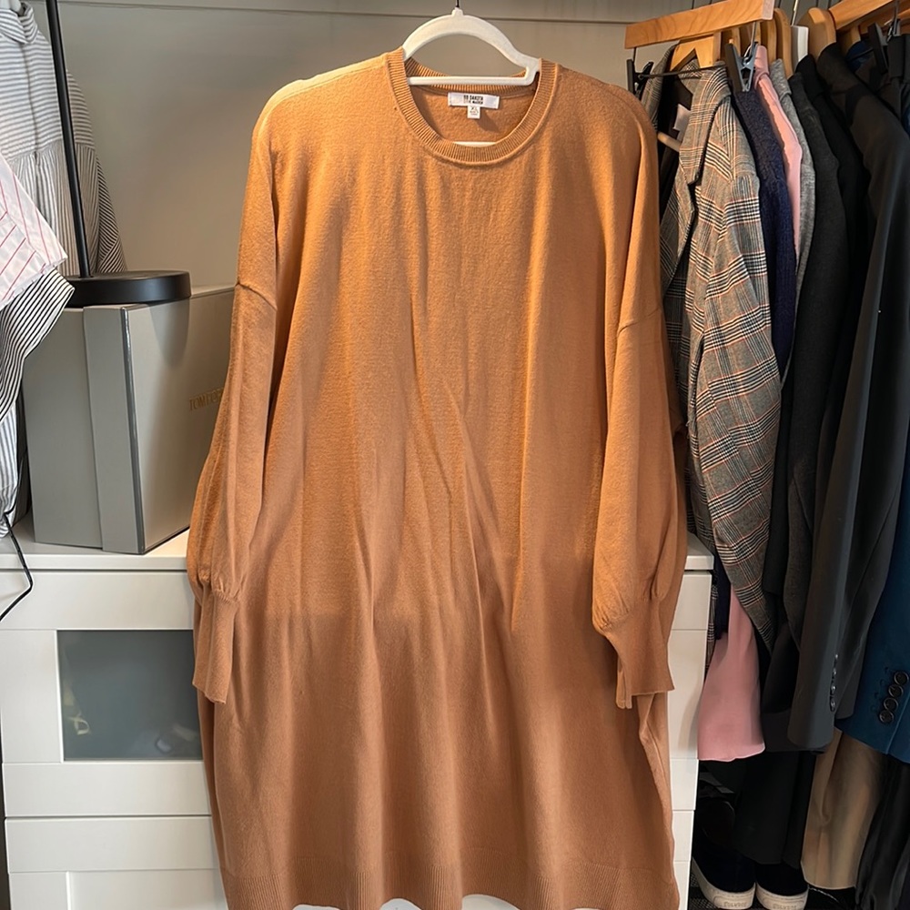 Steve Madden x BB Dakota tan sweaterdress